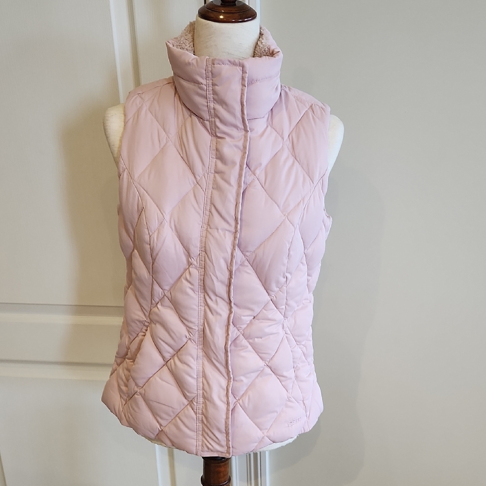 Eddie Bauer Light Pink Down Vest Small